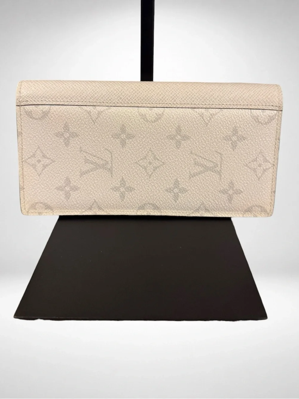 Louis Vuitton Brazza Wallet Monogram Antarctica Taiga White Bifold Dustbag Abloh
